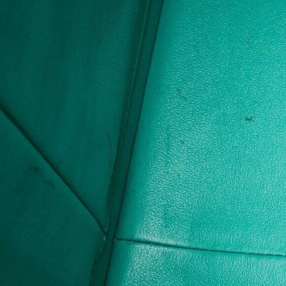 Chanel Green Quilted Lambskin Leather Classic Jumbo Double Flap Bag - Picture 11 of 12